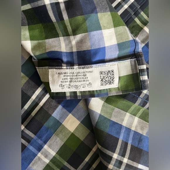 Robert Graham Men's PUTIGNANO Plaid Classic Fit Button-down Sports Shirt Medium - Picture 4 of 7